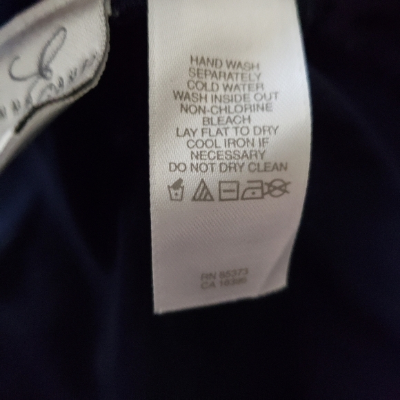 Vintage Emma James Navy & black velvet maxi skirt Size Small Y2K - Picture 6 of 11